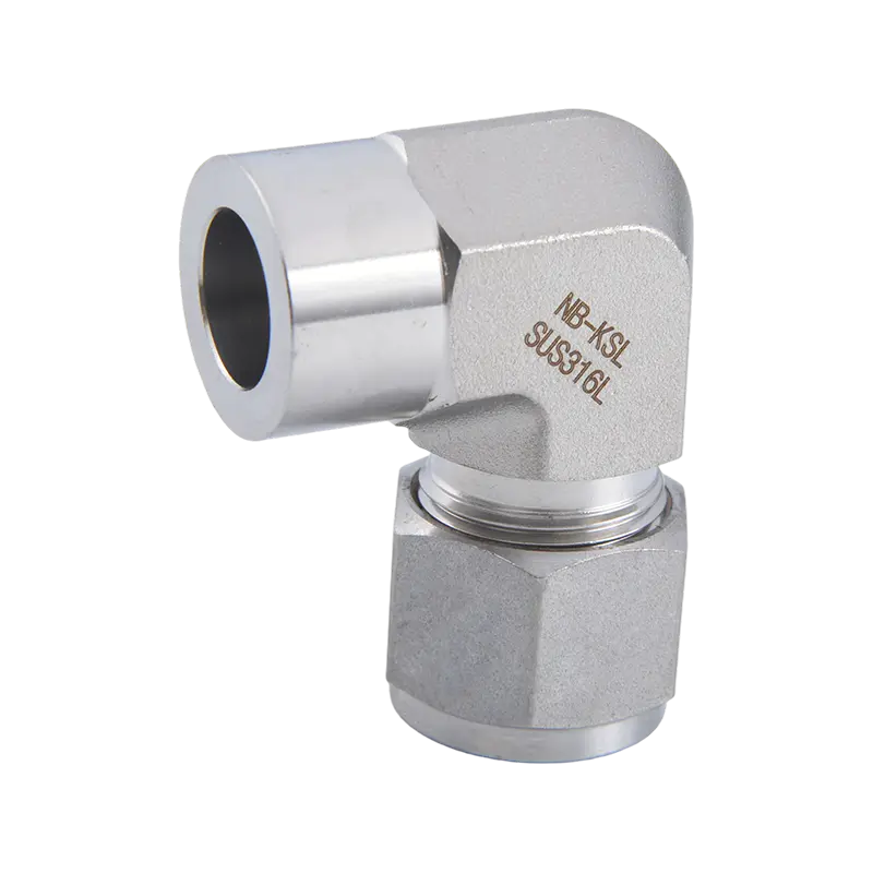 Tipo codo de soldadura del zócalo del tubo del tubo del accesorio de compresión del acero inoxidable 316L