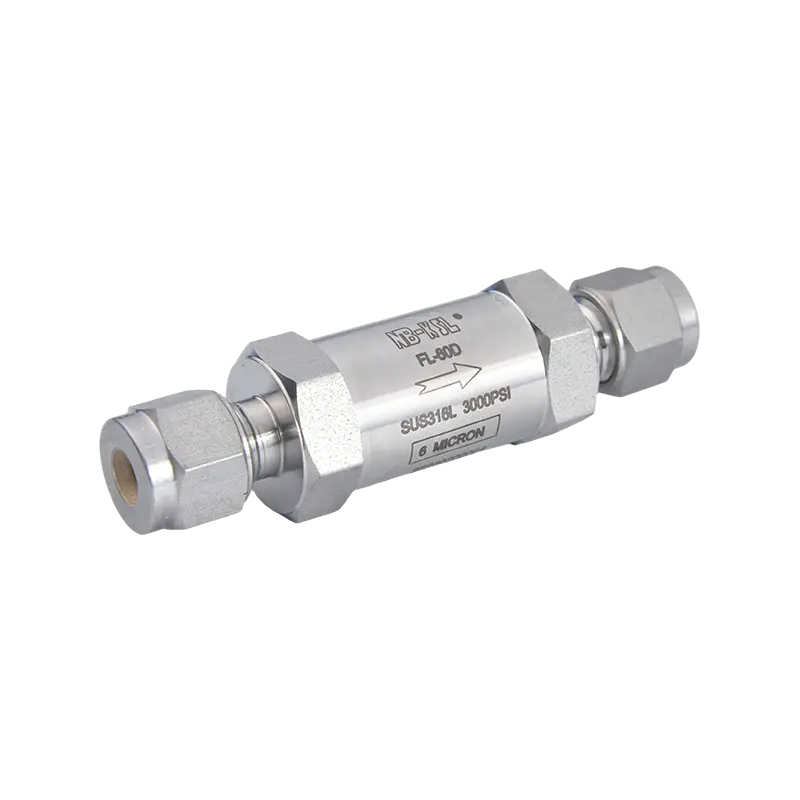Filtros de gas rectos de acero inoxidable 316L