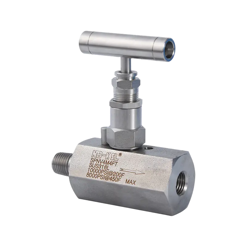 Válvula de aguja de alta presión tipo PNV de acero inoxidable 316L